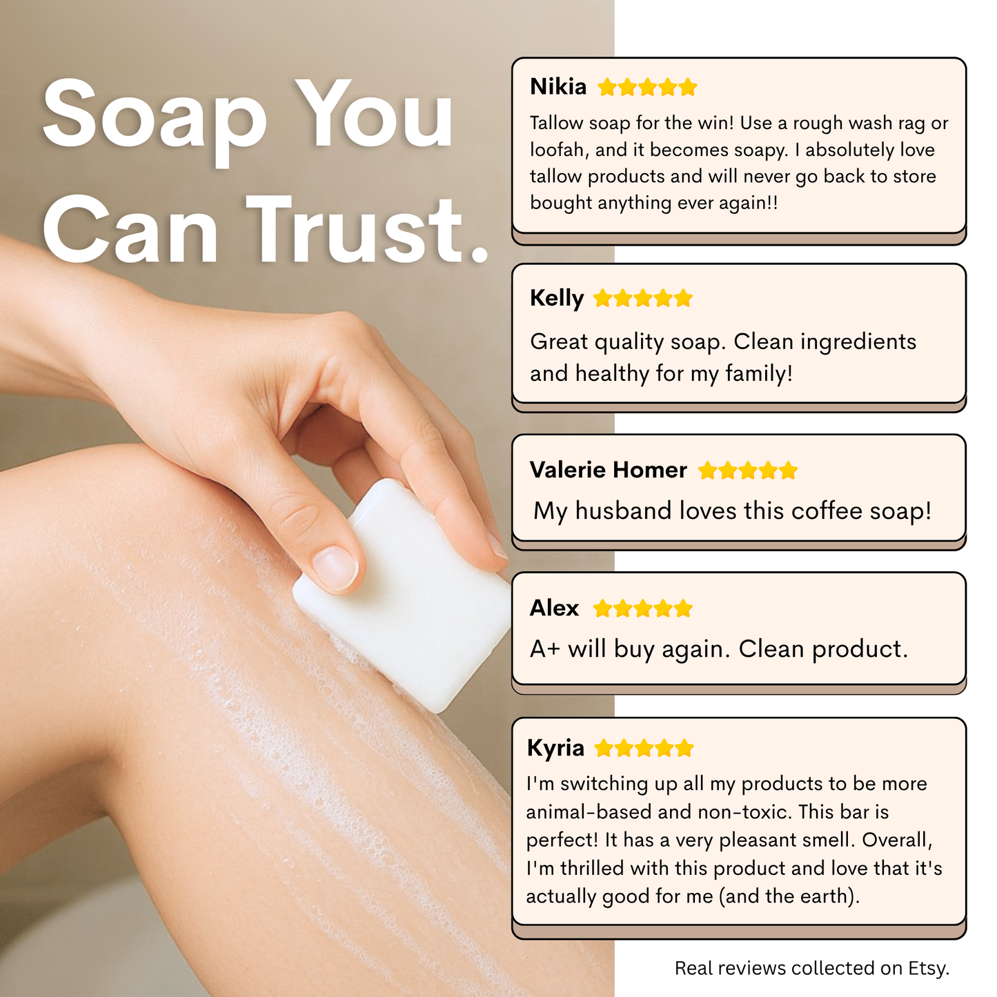 Tallow Soap Bar