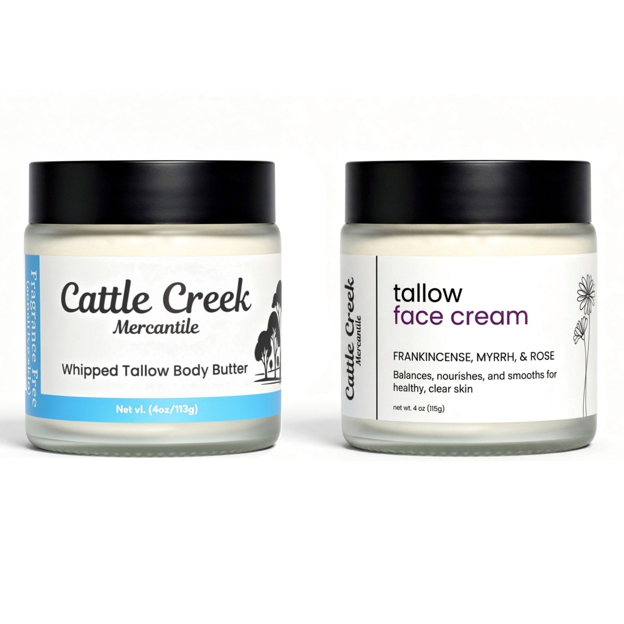 Tallow Face Cream & Body Butter Bundle