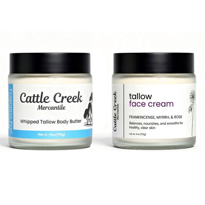 Tallow Face Cream & Body Butter Bundle