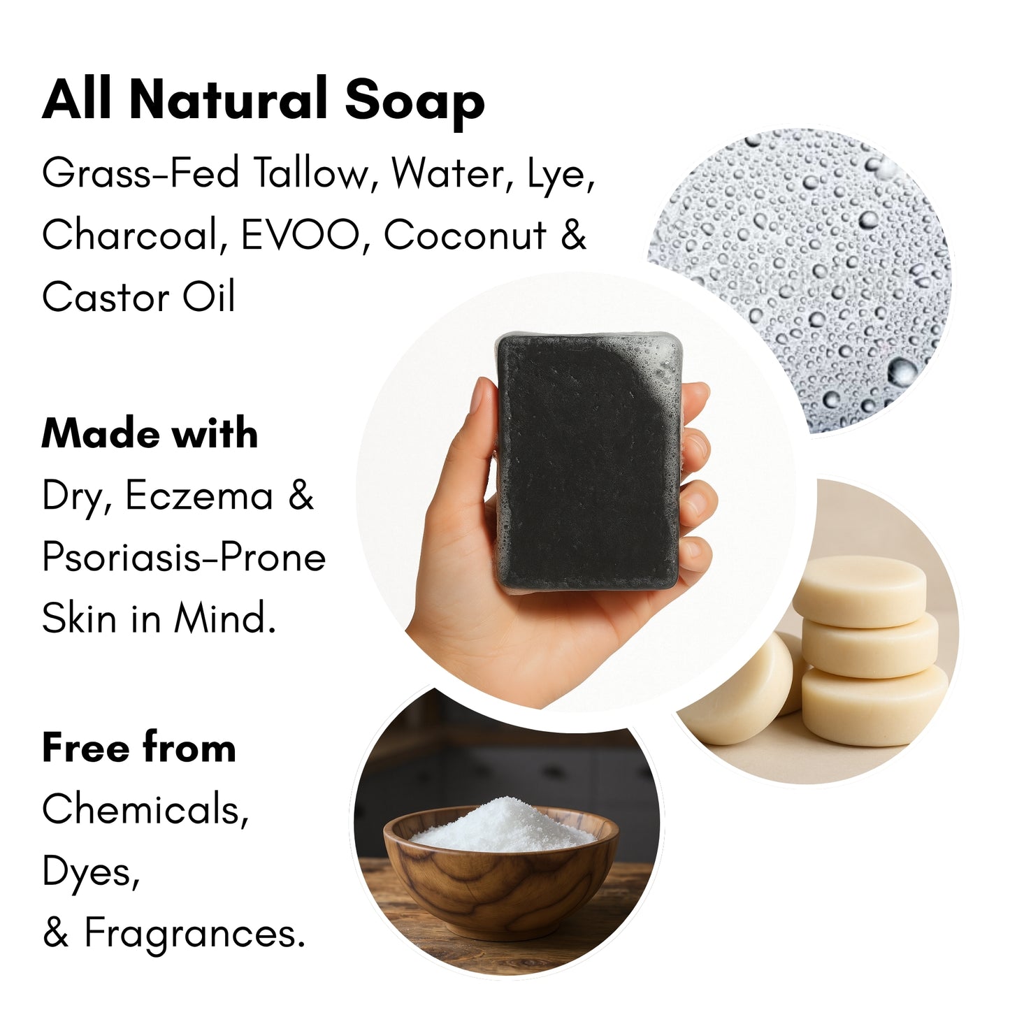 Tallow Charcoal Face Soap Bar