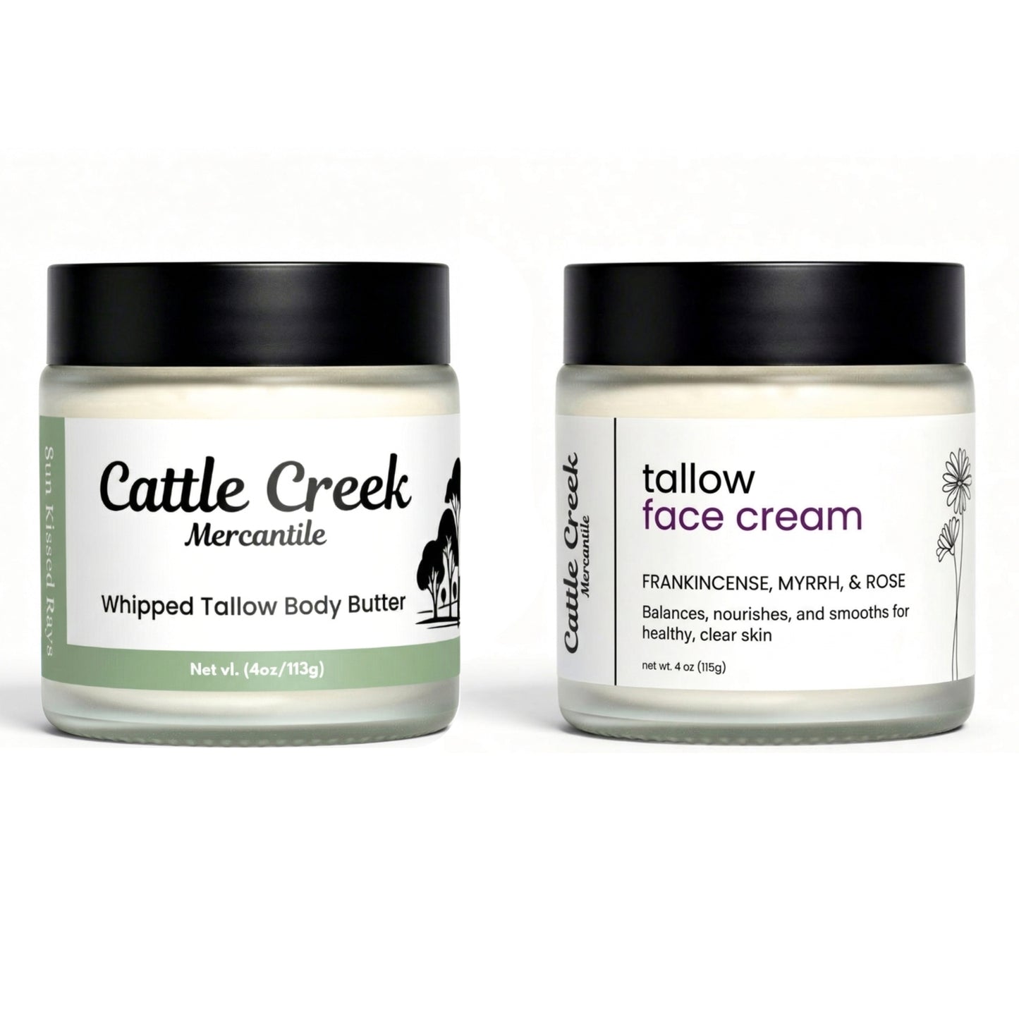 Tallow Face Cream & Body Butter Bundle