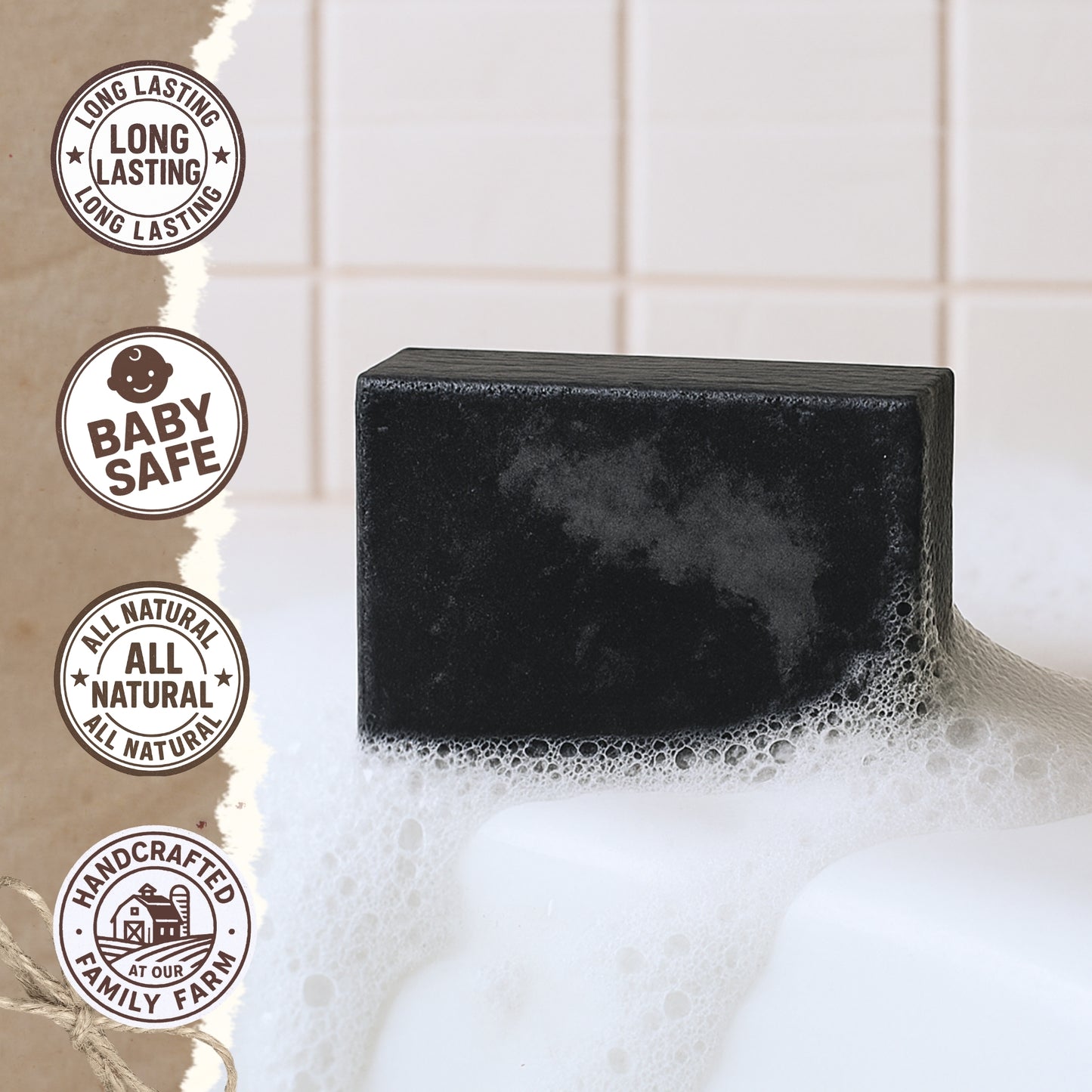Tallow Charcoal Face Soap Bar