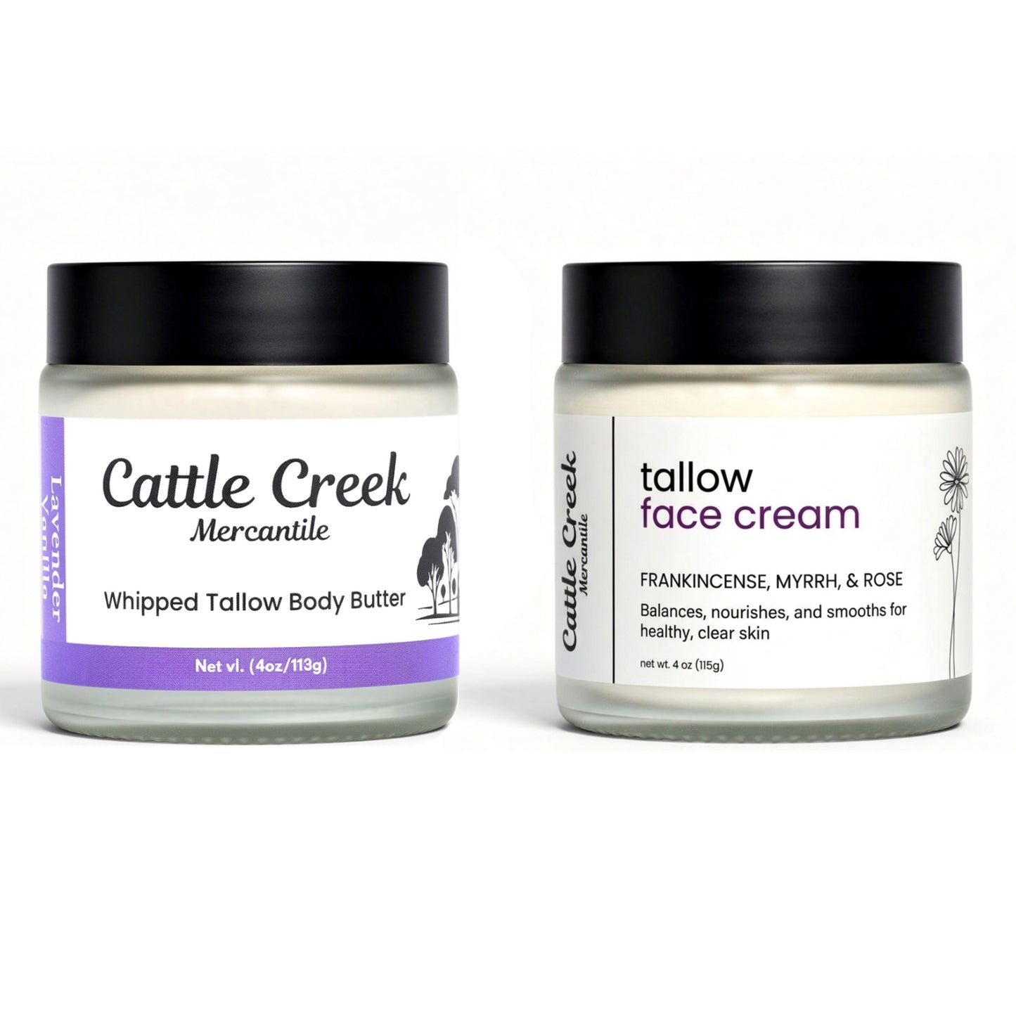Tallow Face Cream & Body Butter Bundle