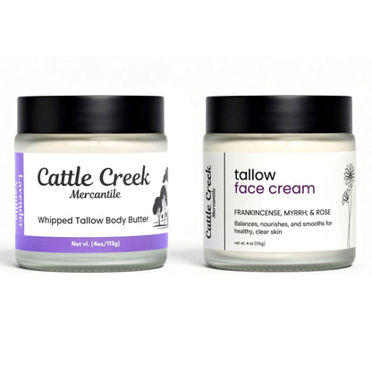 Tallow Face Cream & Body Butter Bundle
