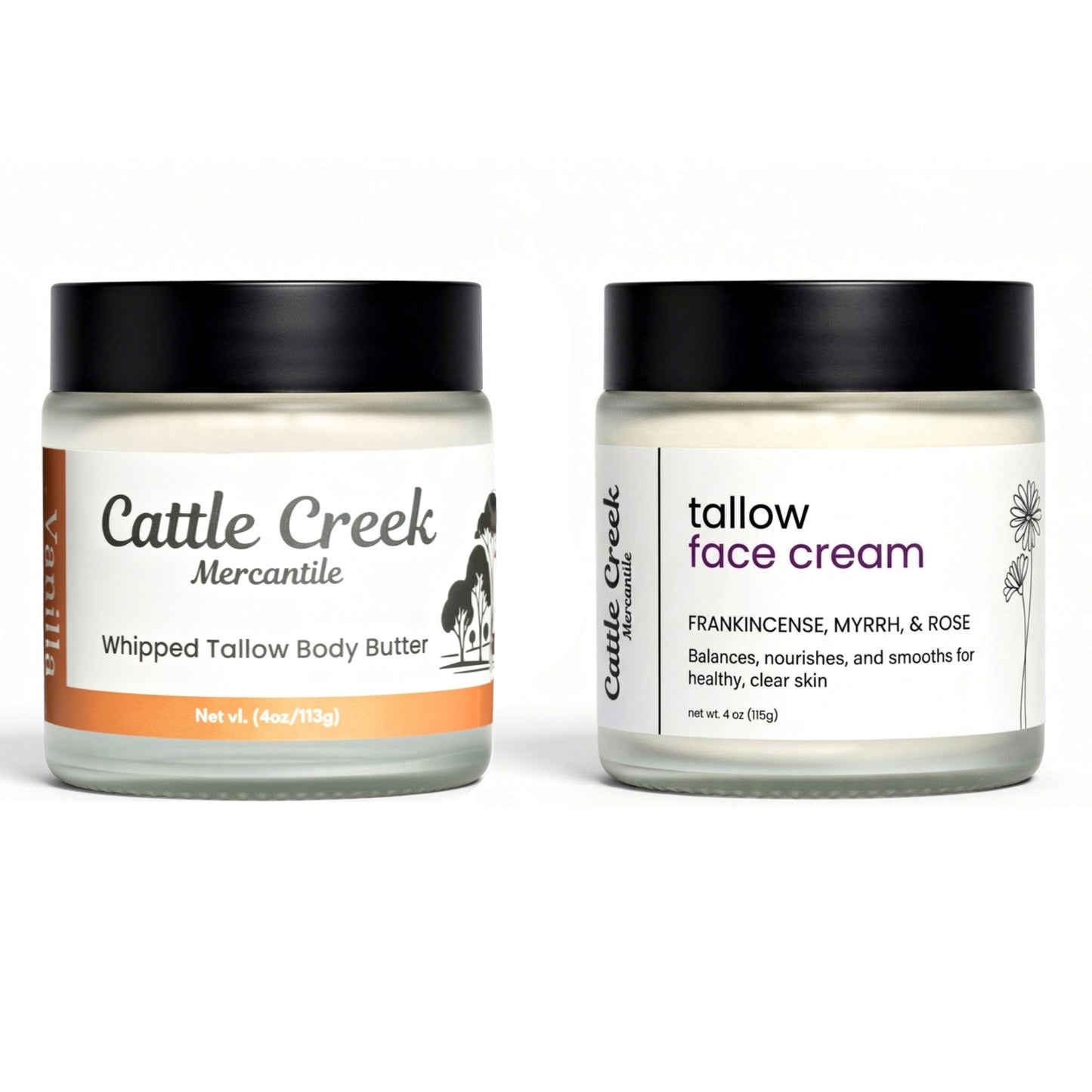 Tallow Face Cream & Body Butter Bundle