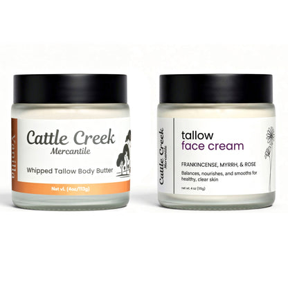 Tallow Face Cream & Body Butter Bundle