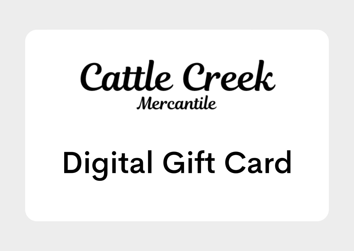 Digital Gift Card